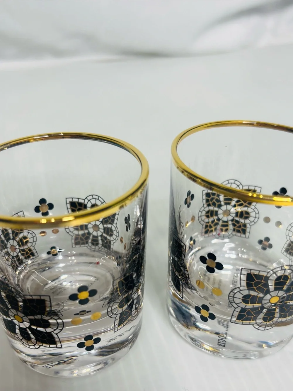 Anthropologie Bistro Tile Shot Glasses (set of two)